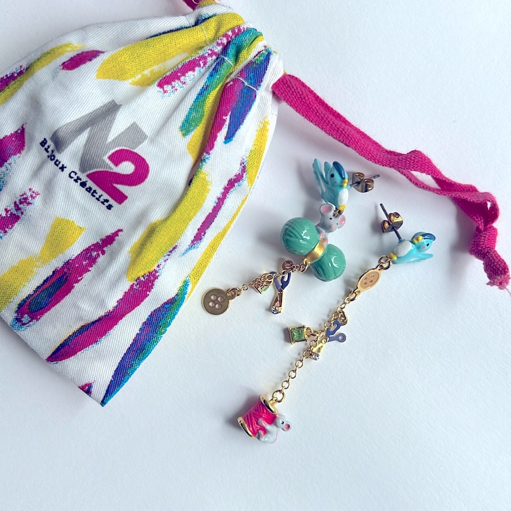Les Néréides SnowWhite fairy tale series earrings